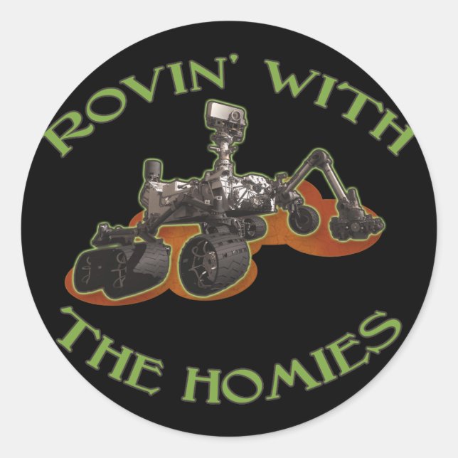 undefined classic round sticker (Front)