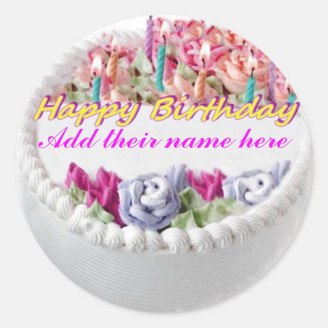 undefined classic round sticker (Front)