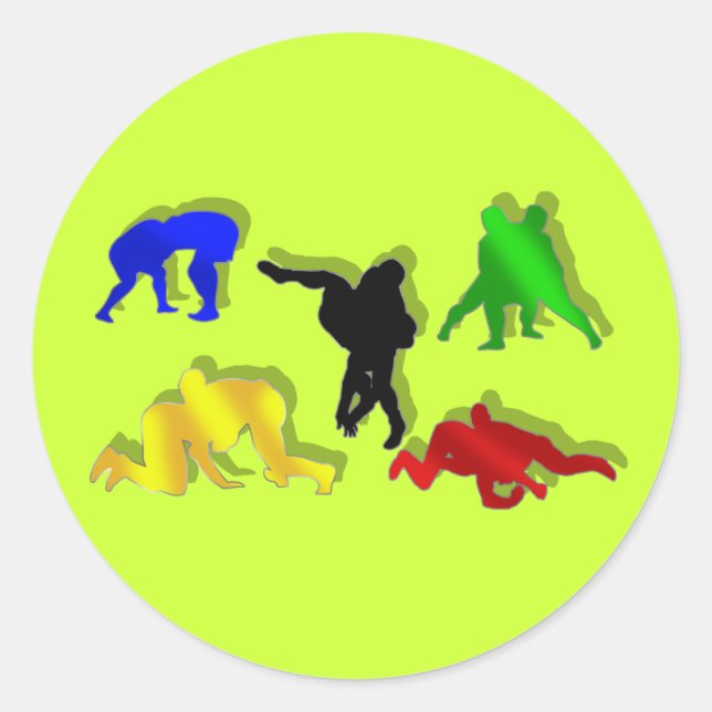 undefined classic round sticker (Front)