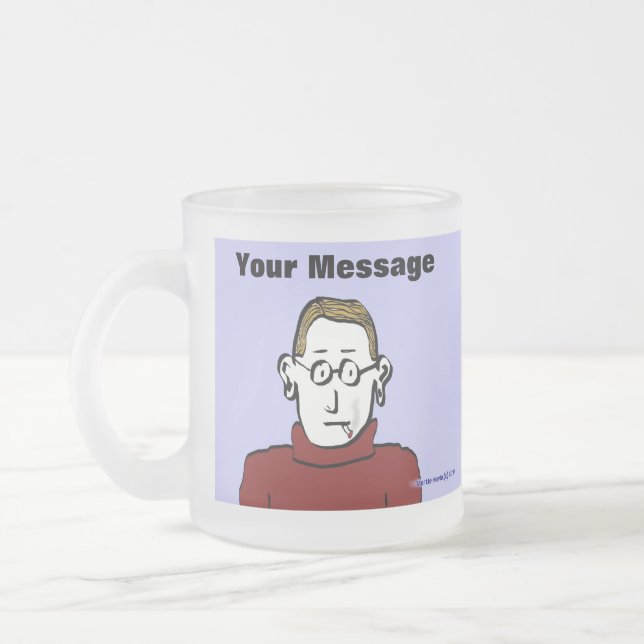 undefined frosted glass coffee mug (Left)