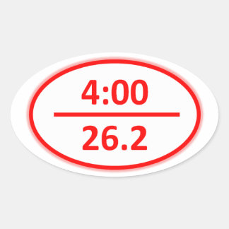 Under 4 Hour Marathon Sticker
