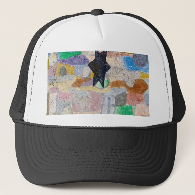 Under a black star by Paul Klee Trucker Hat (Front)