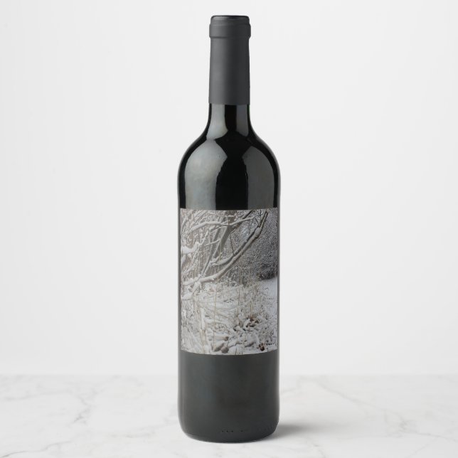 Under a Blanket of Snow Wine Label (Front)