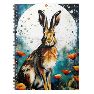 Under a full moon the Hare   Notebook Journal