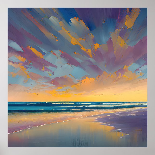 "Under a majestic sky" Poster (Front)