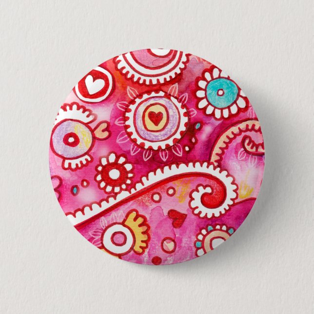Under a Pink Sky 6 Cm Round Badge (Front)