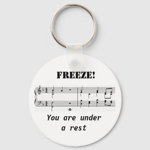 Under a rest key ring