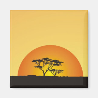 Under African skies: Africa Sunset Magnet