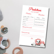 under construction baby shower Predictions Game