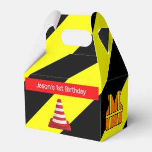 Under construction Concrete mixer Birthday party Favour Box