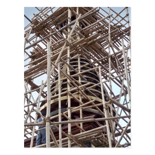 Under Construction in Kathmandu Postcard