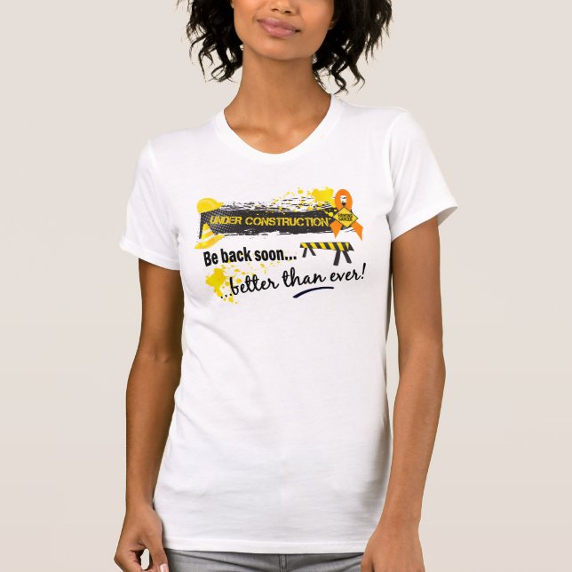 Under Construction Leukaemia T-Shirt (Front)