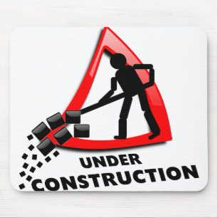 under-construction mouse mat