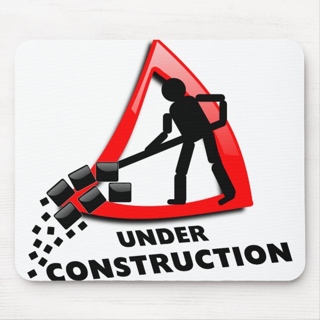 under-construction mouse mat (Front)