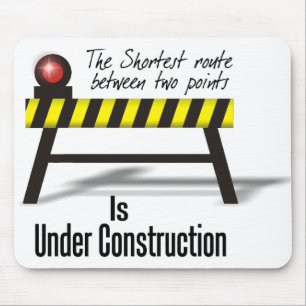 Under construction mousepad