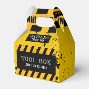 Under Construction Tool Box Personalised Party