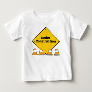 Under Construction with Cones Baby T-Shirt