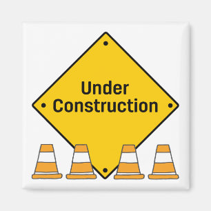 Under Construction with Cones Magnet