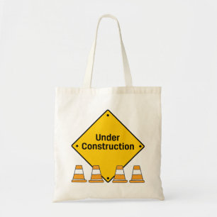 Under Construction with Cones Tote Bag