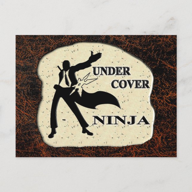 UNDER COVER NINJA POSTCARD (Front)