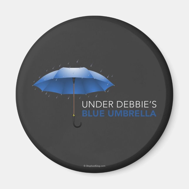 Under Debbie's Blue Umbrella Magnet (Front)