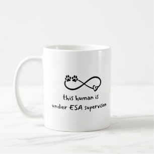 Under ESA Supervision Funny Pet Theapist Coffee Mug