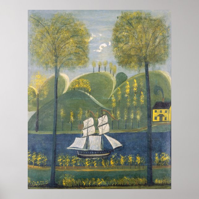 Under Full Sail - American Fine Art Poster (Front)
