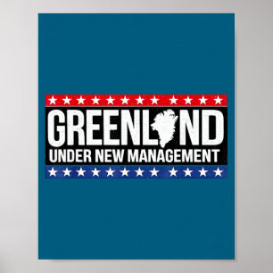 Under Greenlands Usa Management Political Memes Poster