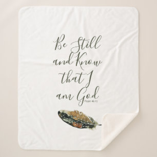 Under His Wings, Psalm 46 Sherpa Blanket