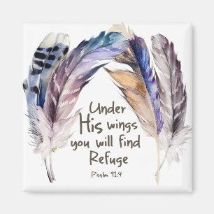 Under His wings you will find refuge, Magnet