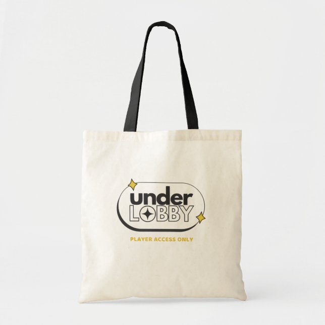 Under Lobby Retro Gamer Style Tote Bag (Front)