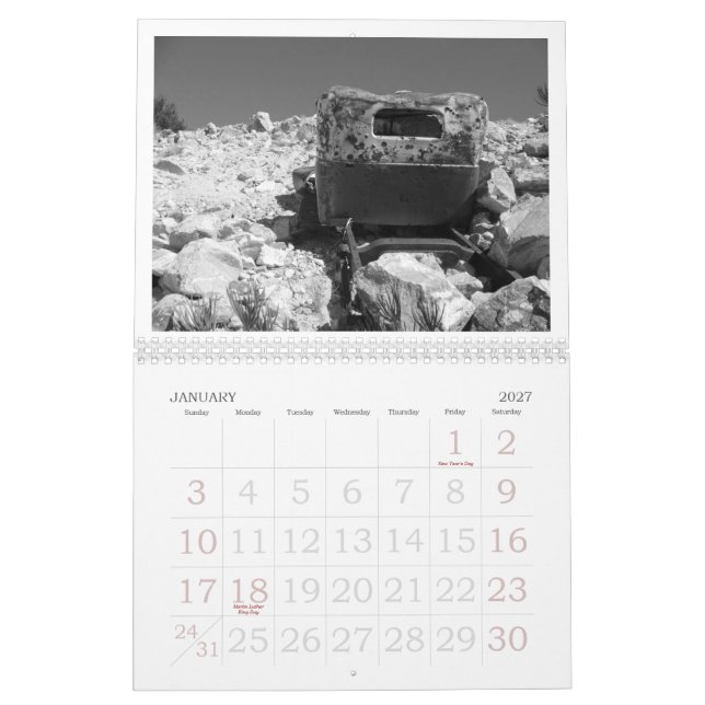 Under Mojave Skies ... Calendar (Jan 2027)