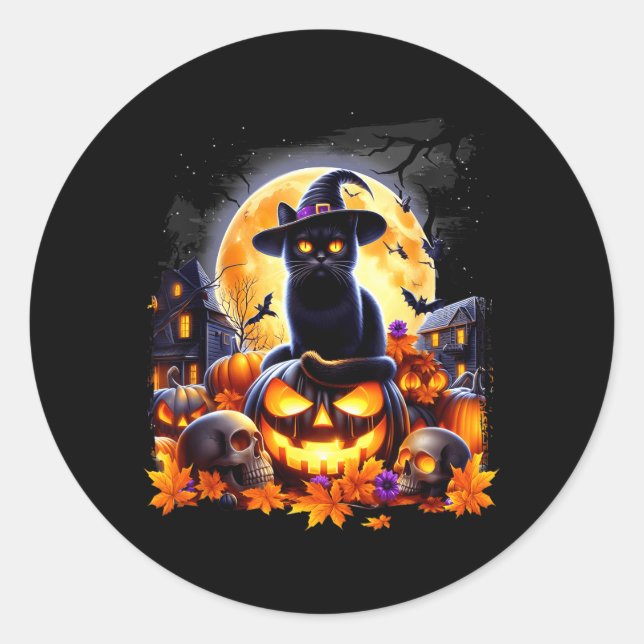 Under Moon Classic Round Sticker (Front)