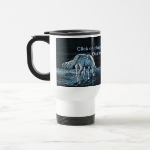 Under Moon Horse Message Travel Mug