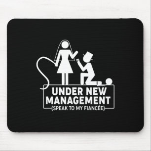 Under New Management Bachelor Party Favours Groom Mouse Mat