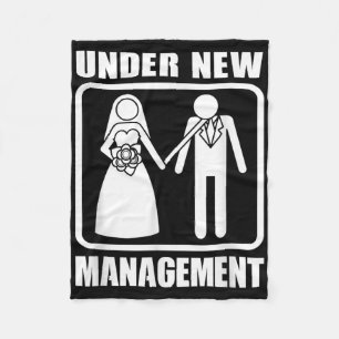 Under New Management, Bachelor Party Wedding Men F Fleece Blanket
