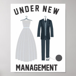 Under New Management For Bride And Groom Marriage  Poster