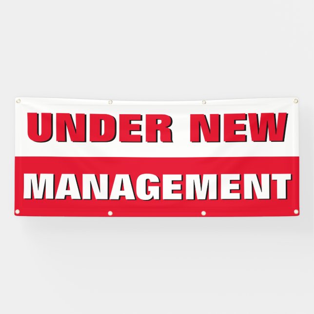 Under New Management Small Business Banner (Horizontal)