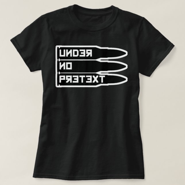 Under No Pretext Karl Marx 2nd Amendment Design   T-Shirt (Design Front)