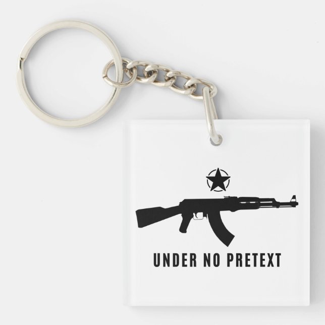 Under No Pretext Key Ring (Front)