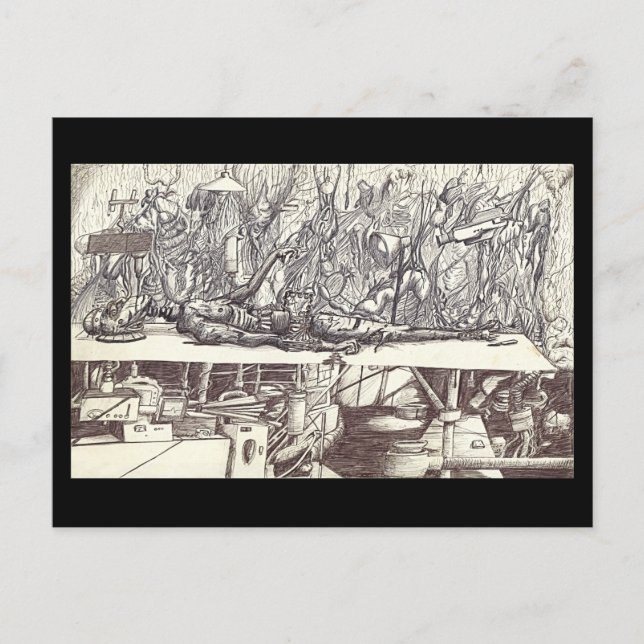 Under Observation, by Brian Benson Postcard (Front)