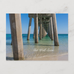 Under Pensacola Beach Pier Get Well Postcard