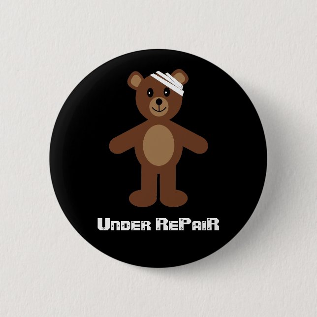 Under RePaiR Teddy Bear badge / button (Front)