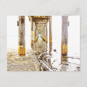 Under Scripps Pier Postcard