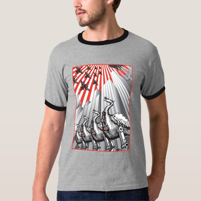Under Surveillance Ringer T-Shirt (Front)