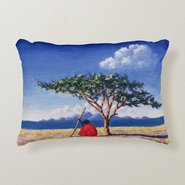 Under the Acacia Tree 1991 Decorative Cushion (Front)