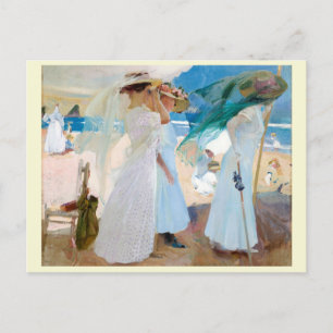 Under the Awning, Joaquín Sorolla  Postcard