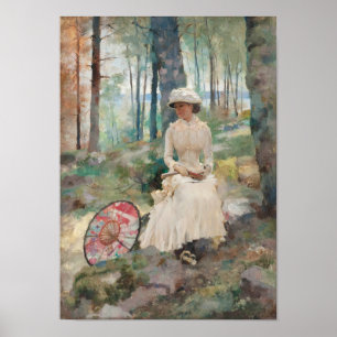 Under the birches CC0954 Albert Edelfelt Small Poster