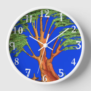 Under the Blue Sky: Embracing Nature's Acacia Tree Clock