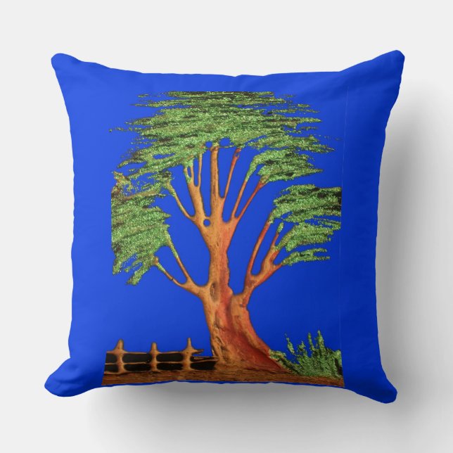 Under the Blue Sky: The Acacia Tree Collection Cushion (Front)